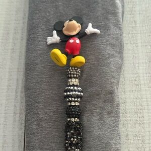 Mickey Mouse Black Beaded pen